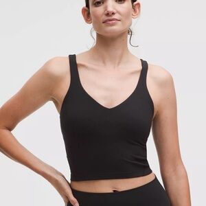 lululemon athletica Black Longline V-Neck Sports Bra